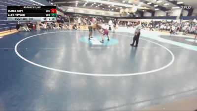 184 lbs Cons. Round 4 - Alex Taylor, McDaniel vs James Taft, Arcadia