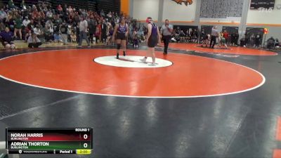 185-195 lbs Round 1 - Adrian Thorton, Burlington vs Norah Harris, Burlington