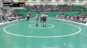 138 lbs 2nd Wrestleback (16 Team) - Nico Bass, Hillgrove vs Nicolas Owens, North Gwinnett