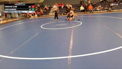 132-143 lbs Cons. Round 1 - Winston Cline, Elevate Wrestling Academy vs Jose Ramirez, Ansley/Litchfield Wrestling