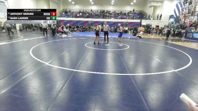 106 lbs Cons. Round 2 - Anthony Berube, West Valley (Spokane) vs Nash Larsen, Coeur D Alene