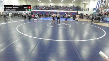 106 lbs Cons. Round 2 - Anthony Berube, West Valley (Spokane) vs Nash Larsen, Coeur D Alene