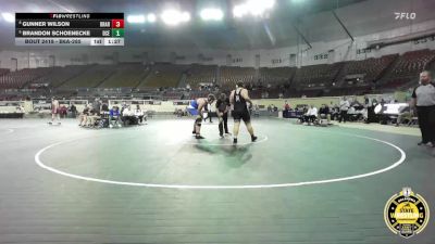 B6A-285 lbs Semifinal - Gunner Wilson, Broken Arrow vs Brandon Schoenecke, Deer Creek