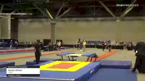 Kayley Wilson - Double Mini Trampoline, FOND - 2021 USA Gymnastics Championships