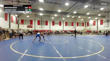 125 lbs Champ. Round 3 - Harmony Wolf, Middleton vs Gretchan Begay, Nampa