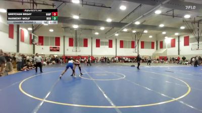 125 lbs Champ. Round 3 - Harmony Wolf, Middleton vs Gretchan Begay, Nampa