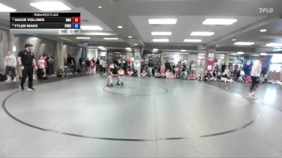 88 lbs Quarterfinal - Jakob Vollmer, Hillcrest Wrestling Club vs Tyler Marx, Fighting Squirrels Wrestling Club