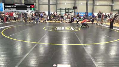 135 lbs Semifinal - Ethan Uttley, Coventry vs Malik Popula, Harrisburg