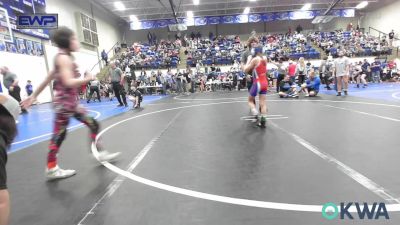 57 lbs Rr Rnd 1 - Gwyneth Jones, Warner Eagles Youth Wrestling vs Claire Jabben, Caney Valley Wrestling