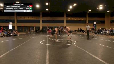 157 lbs Rd Of 16 - Drayden Morton, California Baptist University vs Cameron Catrabone, Michigan