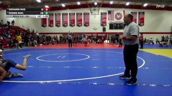 165 lbs 1st Place Match - Robbie Rael, Lemoore College vs Giovanni Ruiz, Bakersfield College