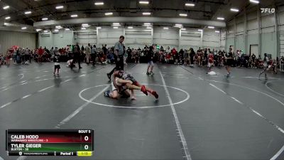 80 lbs Round 2 (8 Team) - Tyler Gieger, Buxton vs Caleb Hodo, Warhawks Wrestling