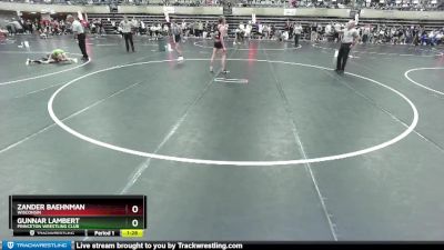 112 lbs Cons. Round 1 - Zander Baehnman, Wisconsin vs Gunnar Lambert, Princeton Wrestling Club