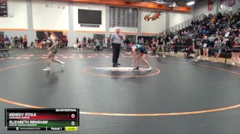 110 lbs Quarterfinal - Elizabeth Renshaw, Cedar Rapids Kennedy vs Kenedy Stolk, Dubuque Senior