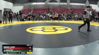 90 lbs Placement Matches (8 Team) - AJ Bechlem, West Shore Wrestling Club vs Brodey Lewis, Refuse To Lose