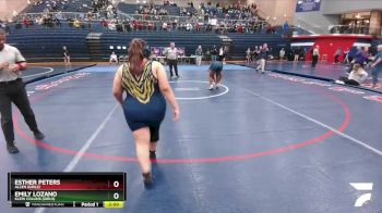 235 lbs Semifinal - Esther Peters, Allen (Girls) vs Emily Lozano, Klein Collins (Girls)