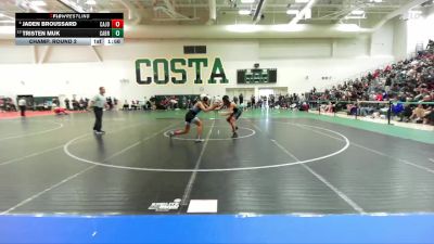 138 lbs Champ. Round 2 - Tristen Muk, Cabrillo/Long Beach vs Jaden Broussard, Villa Park