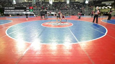 120-128 lbs Quarterfinal - Lyla Hobday, Georgia vs Ka Waeana Mamua Ae Kinohi Domingo, Angry Peach Wrestling Center