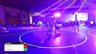 156 lbs 2nd Place - Jackson Hinz, Yucaipa Thunder WC vs Luke Lucero, Pirate Wrestling