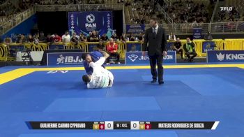 Mateus Rodrigues De Souza vs Guilherme Carmo Cypriano 2025 Pan Jiu Jitsu IBJJF Championship