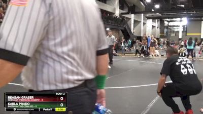 46 lbs Round 1 (4 Team) - Reagan Graser, Nebraska Wrestling Academy vs Karla Prado, Queens Of The Corn Red