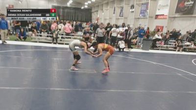 110 lbs Champ. Rd Of 32 - Ramona Reinitz vs Sienna Ocean Salaheddine, Arete Wrestling Academy