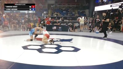 110 lbs Cons. Semis - Winter West, WA vs Lyric Hetzer, OH