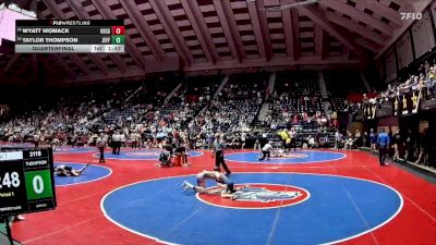 3A-106 lbs Quarterfinal - TAYLOR THOMPSON, Jefferson vs Wyatt Womack, Heritage-Catoosa