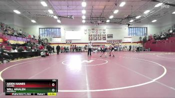 175 lbs Cons. Round 4 - Aiden Haines, WILLARD vs Will Whalen, INDIANOLA
