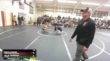 132 lbs Champ. Round 2 - Bekah Hodges, Campo Verde High School vs Millie Anderson, Casteel