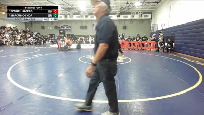 285 lbs Quarterfinal - Ezekiel Lucero, Northview vs Marcus Ochoa, Serrano