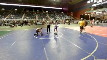 109 lbs Consi Of 8 #1 - Kaidan Cowlthorpe, Eastside United WC vs Antonio Grooman, Cowboy Kids