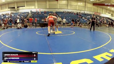 190 lbs Cons. Round 5 - Simon Schulte, IL vs Ben Bomberger, CA