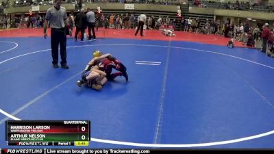 70 lbs Quarterfinal - Arthur Nelson, Blaine Wrestling Club vs Harrison Larson, Worthington Trojans