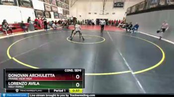 126 Boys Cons. Semi - Donovan Archuletta, Prairie View High vs Lorenzo Avila, Holy Family