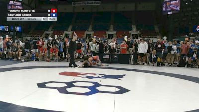 132 lbs Cons. Rd Of 64 - Jordan Manyette, Pennsylvania vs Santiago Garcia, Texas