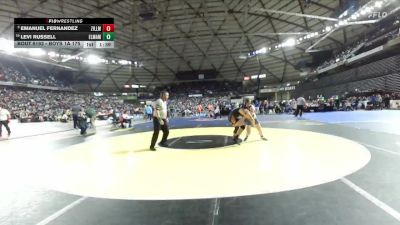 Boys 1A 175 lbs Champ. Round 2 - Emanuel Fernandez, Zillah vs Levi Russell, Elma