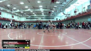 95 lbs Cons. Round 3 - Grant Kirkpatrick, Columbus East Wrestling Club vs Carlo Federici, Contenders Wrestling Club