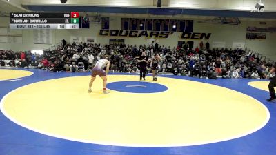 135 lbs Semifinal - Slater Hicks, Valencia vs Nathan Carrillo, St. John Bosco