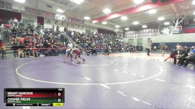 150 lbs Champ. Round 2 - Cooper Fields, Granite Hills vs Grant Hancock, Scripps Ranch