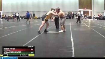 285 lbs Cons. Round 3 - William Longhurst, Averett vs Tyson Jones, Springfield