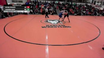 285 lbs Quarterfinal - Cooper Sapp, Columbia (HICKMAN) (MO) vs Wynn Philippi, Arlington Heights (ST. VIATOR)