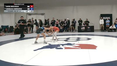 105 lbs Champ. Rd Of 16 - Katie Biscoglia, Ubasa Wrestling Academy vs Angelica Serratos, Surfside X Wrestling