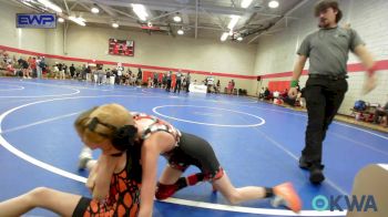 80-82 lbs Rr Rnd 1 - Breckin Wilson, F-5 Grappling vs Kylie Kehl, Sallisaw Takedown Club