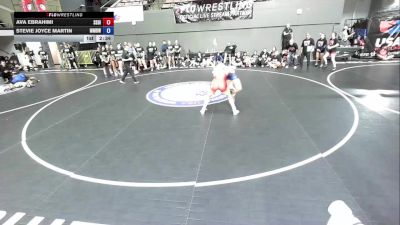 120 lbs Ava Ebrahimi, SDIKWA - San Diego-Imperial Kids Wrestling Association vs Stevie Joyce Martin, MDWA - Mount Diablo Wrestling Association