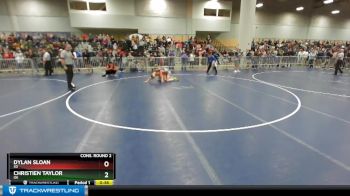 132 lbs Cons. Round 2 - Christien Taylor, OK vs Dylan Sloan, SD