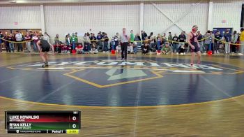 141 lbs Champ. Round 1 - Luke Kowalski, Gettysburg vs Ryan Kelly, Delaware Valley