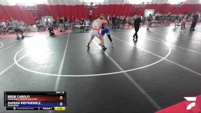 285 lbs Round 4 - Brok Carolfi, Marshfield Wrestling Club vs Damian Indykiewicz, Wisconsin