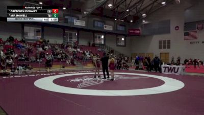 160 lbs Quarterfinal - Mia Howell, Texas Woman`s University vs Gretchen Donally, Colorado Mesa University