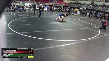 150 lbs Cons. Round 3 - Carter Lueken, Boone Central Cardinals vs Jett Vacha, Logan View